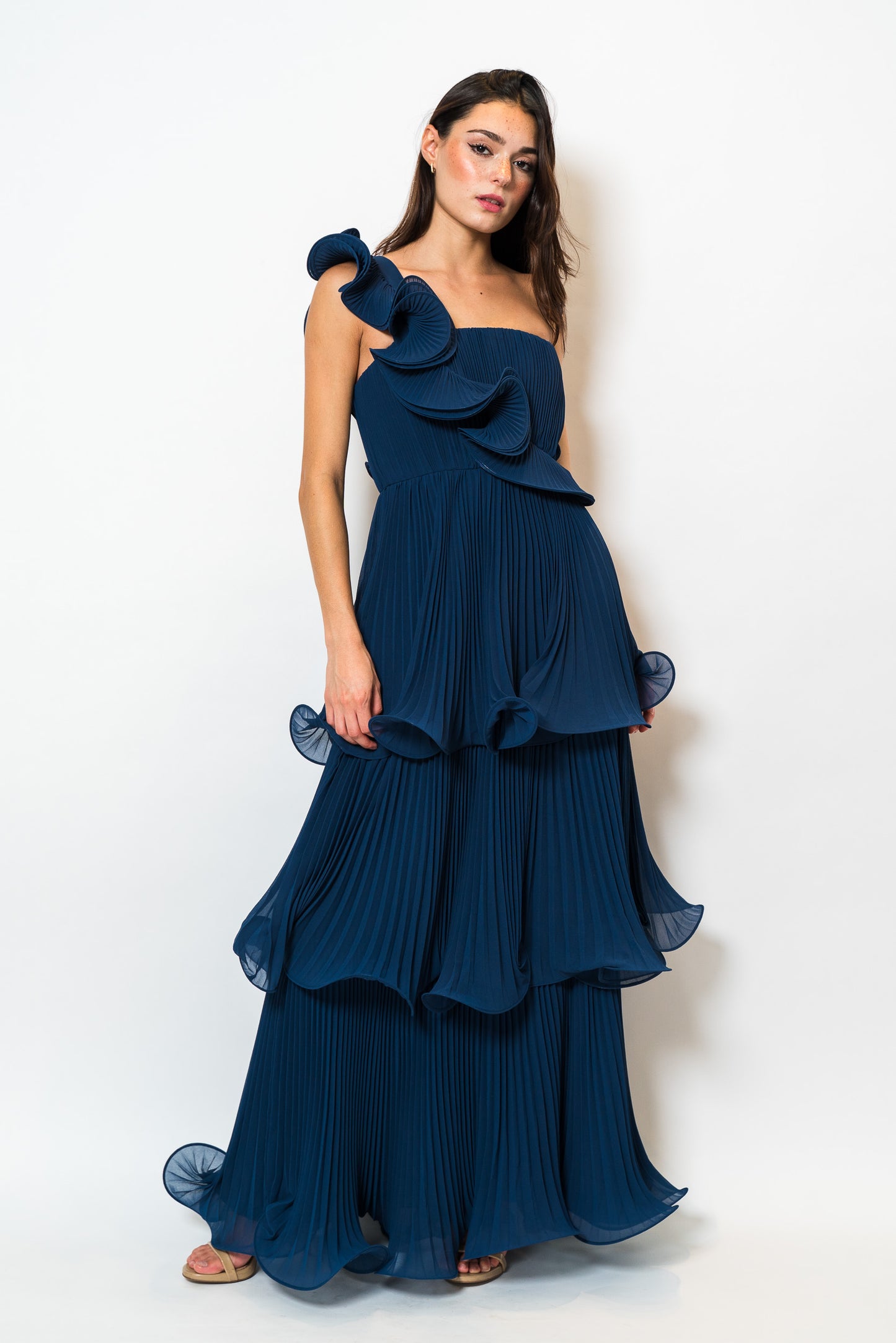 Tiered Pleated